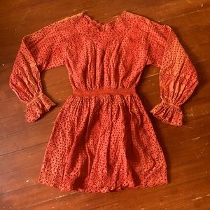 Botique eyelet boho dress